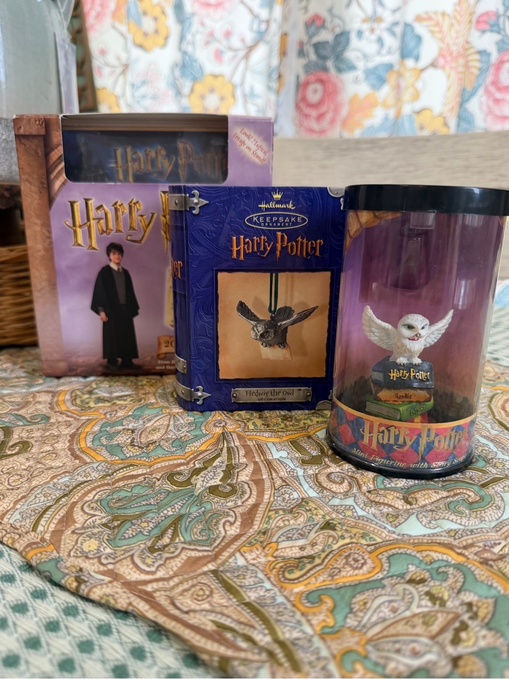 NEW Harry Potter Y2K Collector’s Bundle - Hallmark Ornament, Figurine, Calendar